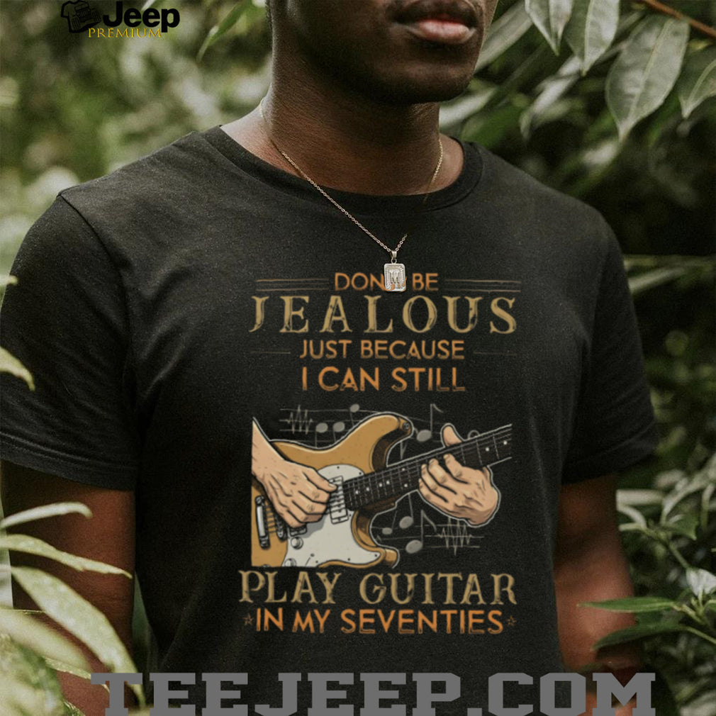 Vintage Guitar Player Still Play Guitar In My Seventies T Shirt