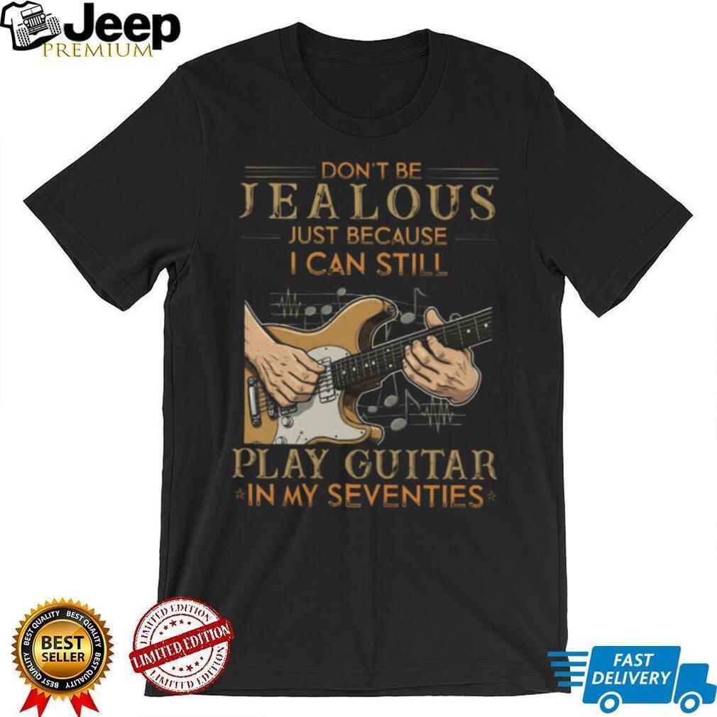 Vintage Guitar Player Still Play Guitar In My Seventies T Shirt