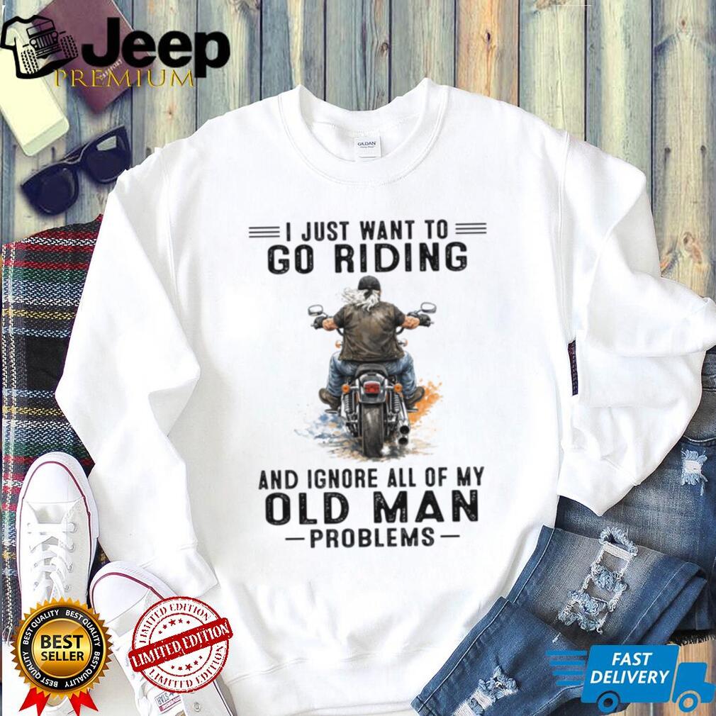 Vintage Motorcycle Rider Old Man Biker Retirement Shirt