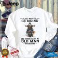 Vintage Motorcycle Rider Old Man Biker Retirement Shirt