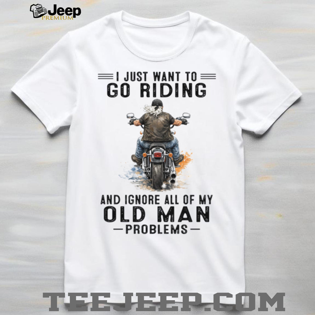 Vintage Motorcycle Rider Old Man Biker Retirement Shirt