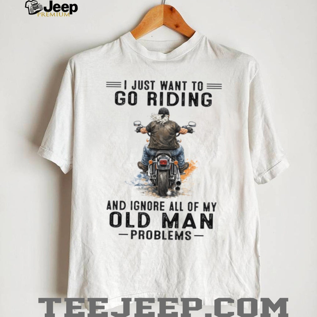 Vintage Motorcycle Rider Old Man Biker Retirement Shirt