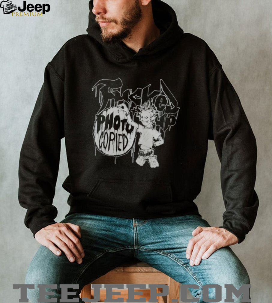 Vintage Punk Rock Photocopied Graffiti Art Graphic T Shirt