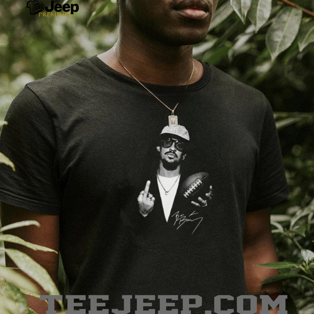 Vintage Reggie Jackson Middle Finger Football Signature T Shirt