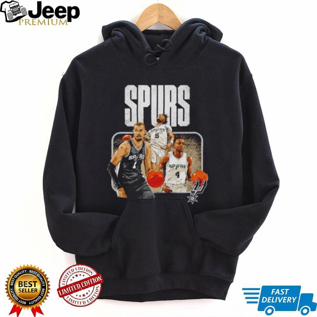 Vintage San Antonio Spurs Basketball Team Graphic T Shirt