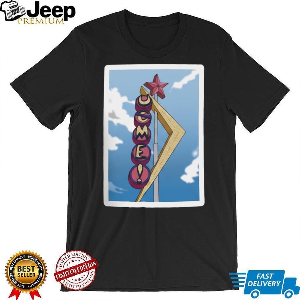 Vintage Style Come On! Vegas Neon Sign Graphic T Shirt