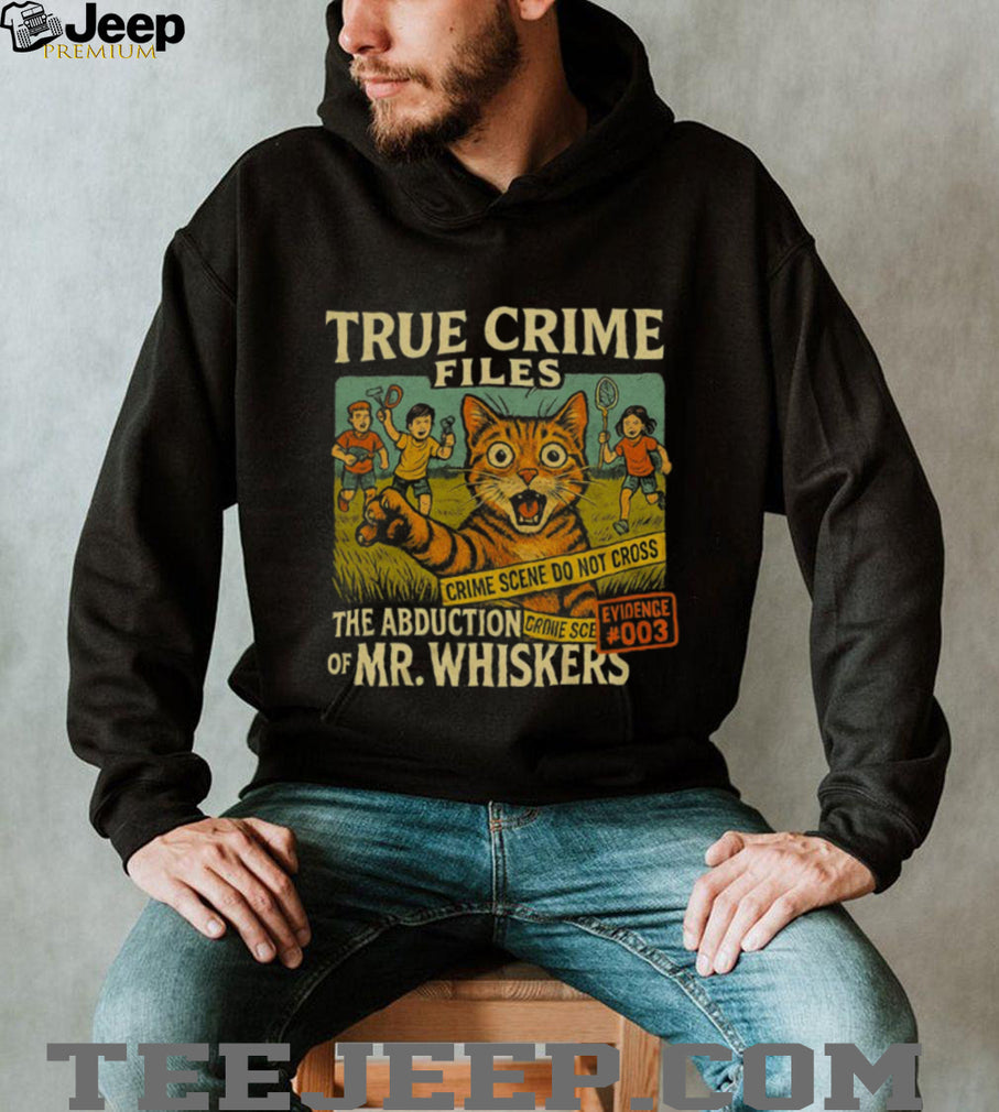 Vintage True Crime Files The Abduction of Mr. Whiskers Cat T Shirt