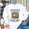 Vinyl Record Old Man Spins Vinyl Sixties Birthday Gift Shirt