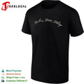Violent Little Thing Embroidered Lettering Minimalist Script Shirt