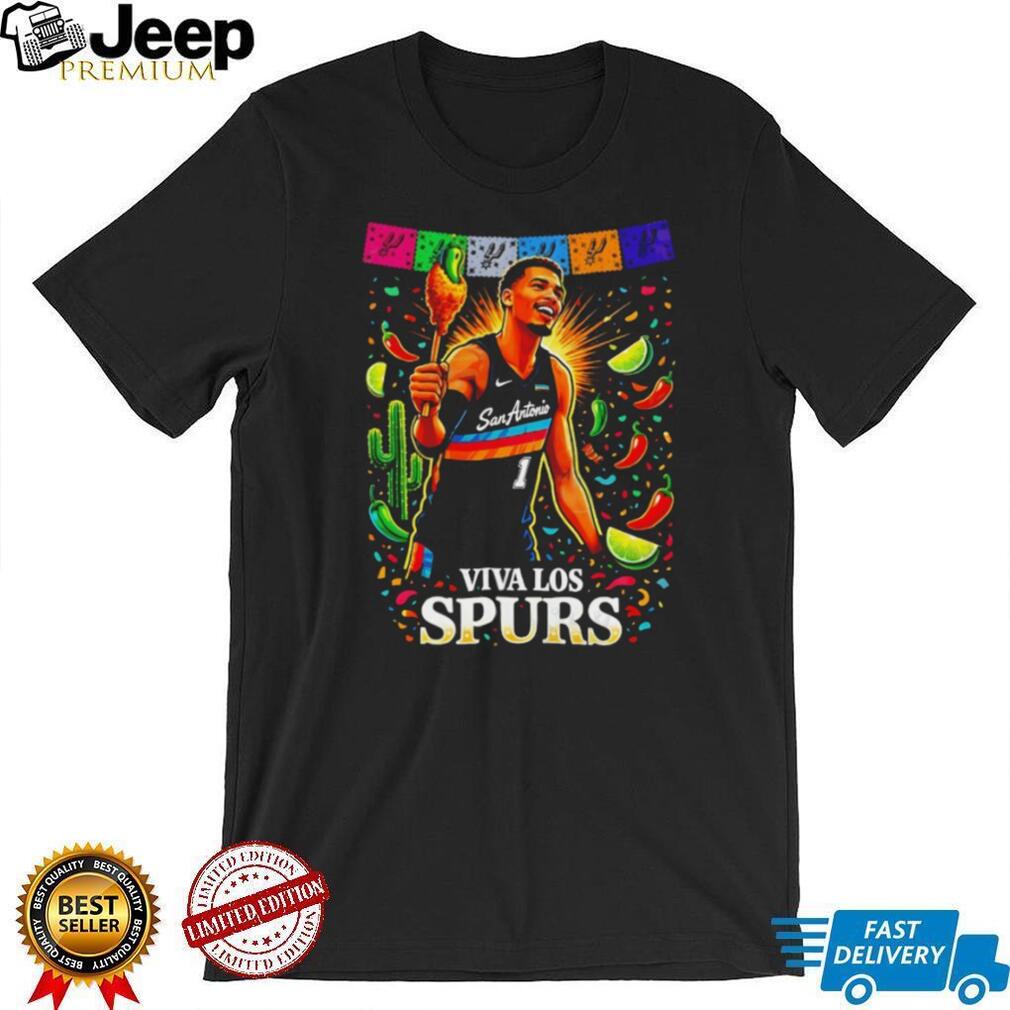 Viva Los Spurs Wembanyama Mexican Heritage Fiesta T Shirt