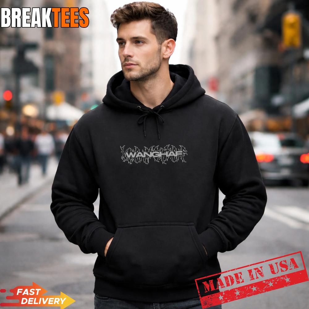 WANGHAF Double Font Sided Dark T-Shirt