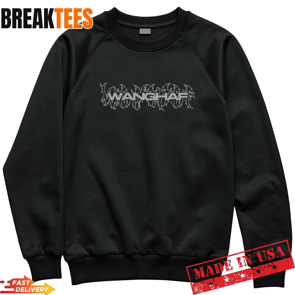 WANGHAF Double Font Sided Dark T-Shirt