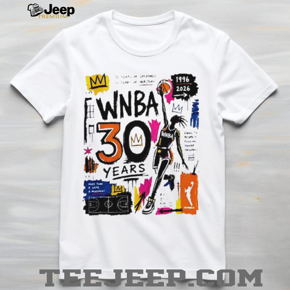 WNBA 30 Years Anniversary Graffiti Basketball Graphic T Shirt