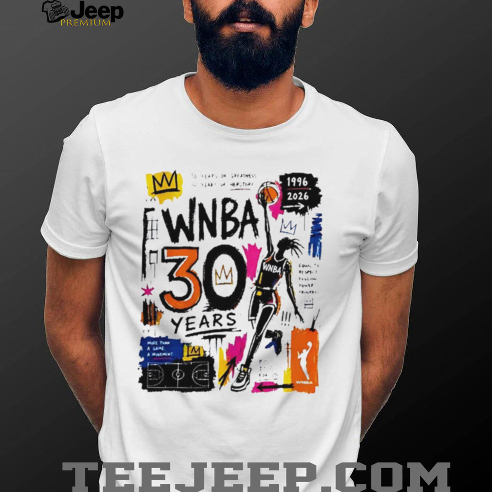 WNBA 30 Years Anniversary Graffiti Basketball Graphic T Shirt
