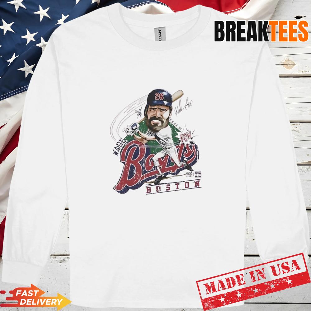 Wade Boggs Boston Red Sox Bruce Stark Signature T-Shirt
