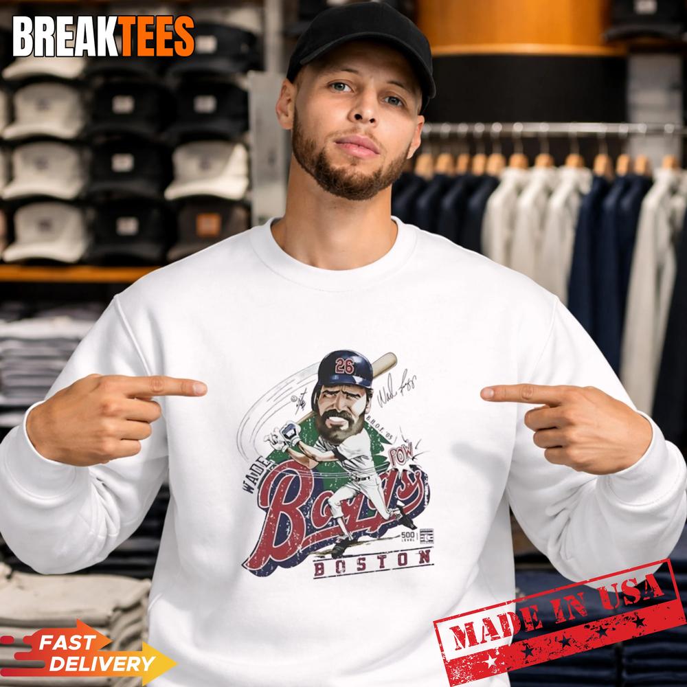 Wade Boggs Boston Red Sox Bruce Stark Signature T-Shirt