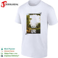 Waiting for your love Romantic Nature Landscape Painting Death Metal Font shirt
