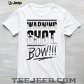 Warning Shot Bow Palm Tree Tropical Graphic T Shirt