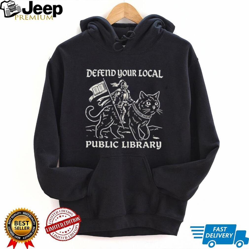 Warrior defend your local public library shirt