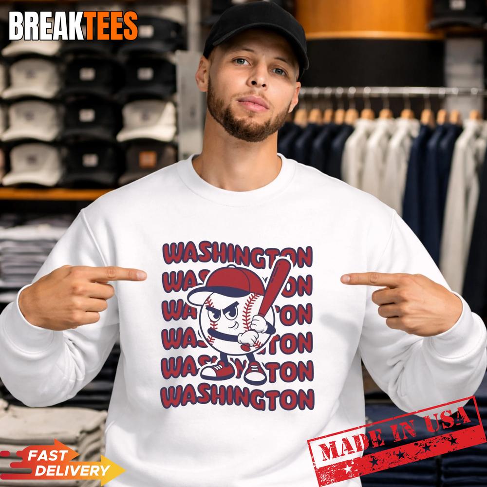 Washington Baseball Retro Mascot Shirt