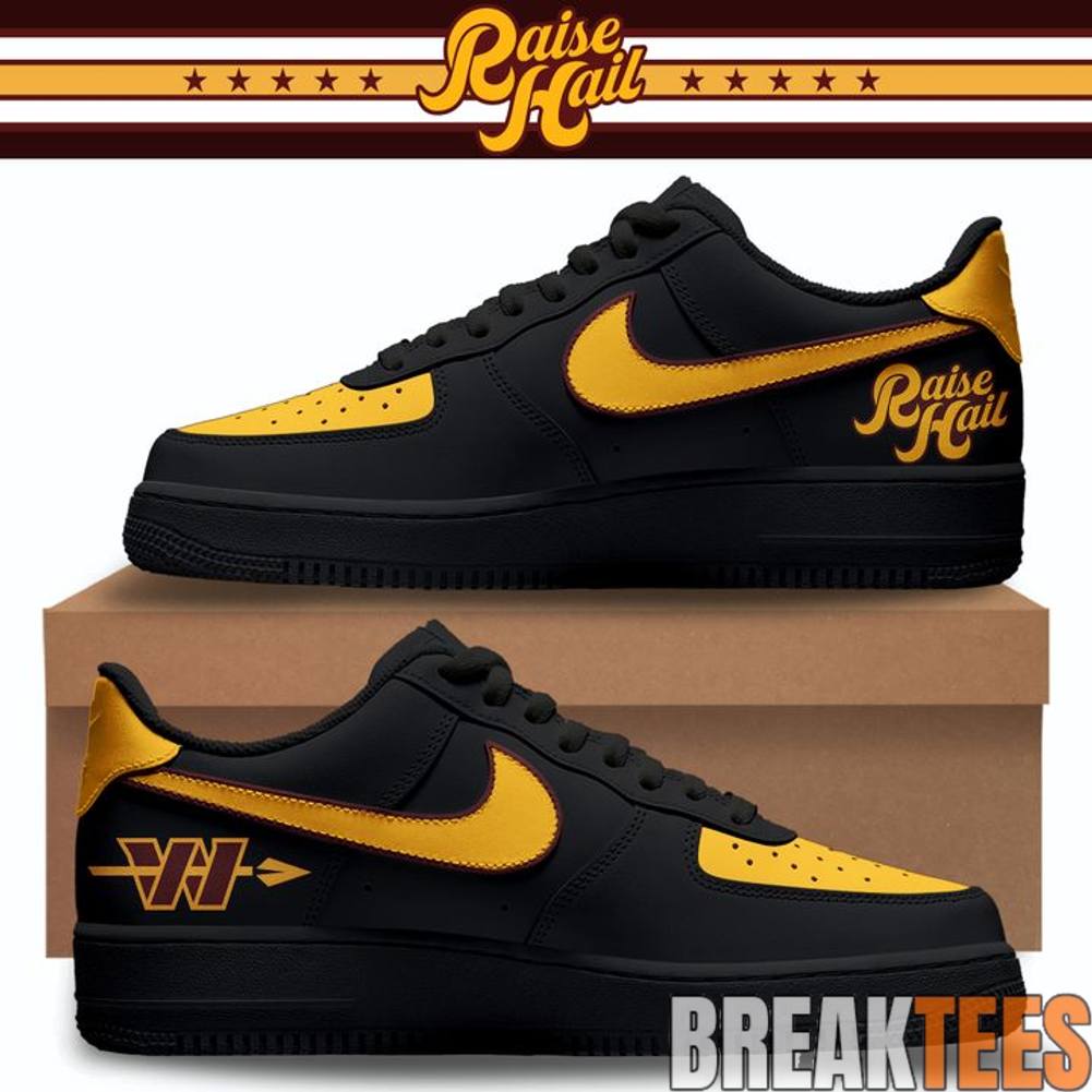 Washington Commanders Hail Raiser 2026 Custom Air Force 1 Shoes