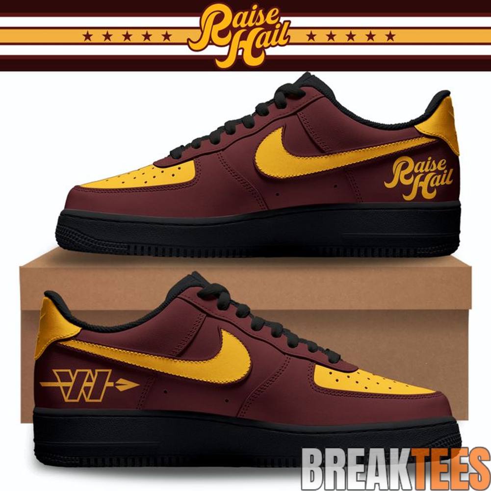 Washington Commanders Hail Raiser 2026 Custom Air Force 1 Shoes