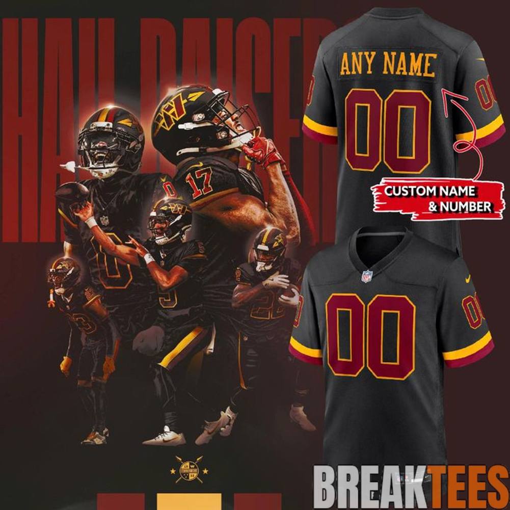 Washington Commanders Hail Raiser 2026 Custom Football Jersey