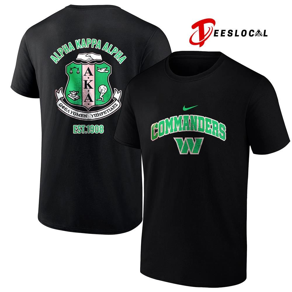 Washington Commanders x Alpha Kappa Alpha logo shirt