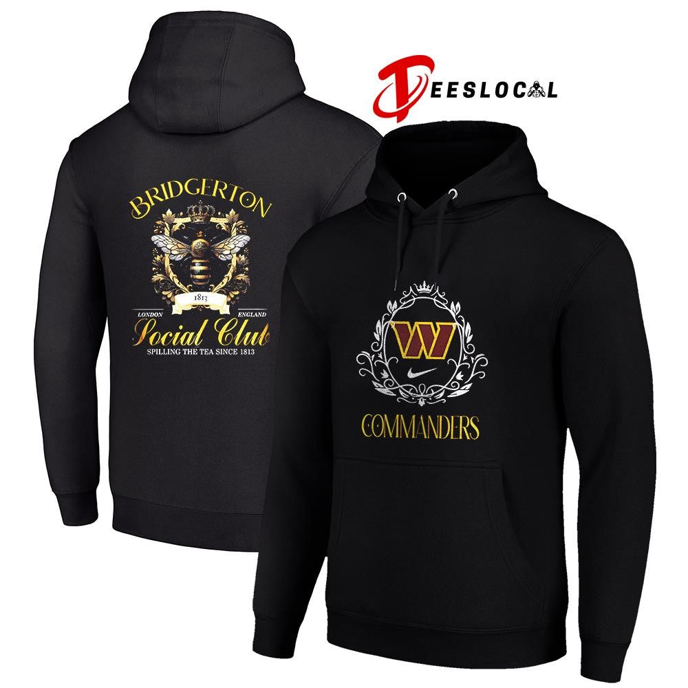 Washington Commanders x Bridgerton social club spilling the tea since 1812 graphic shirt
