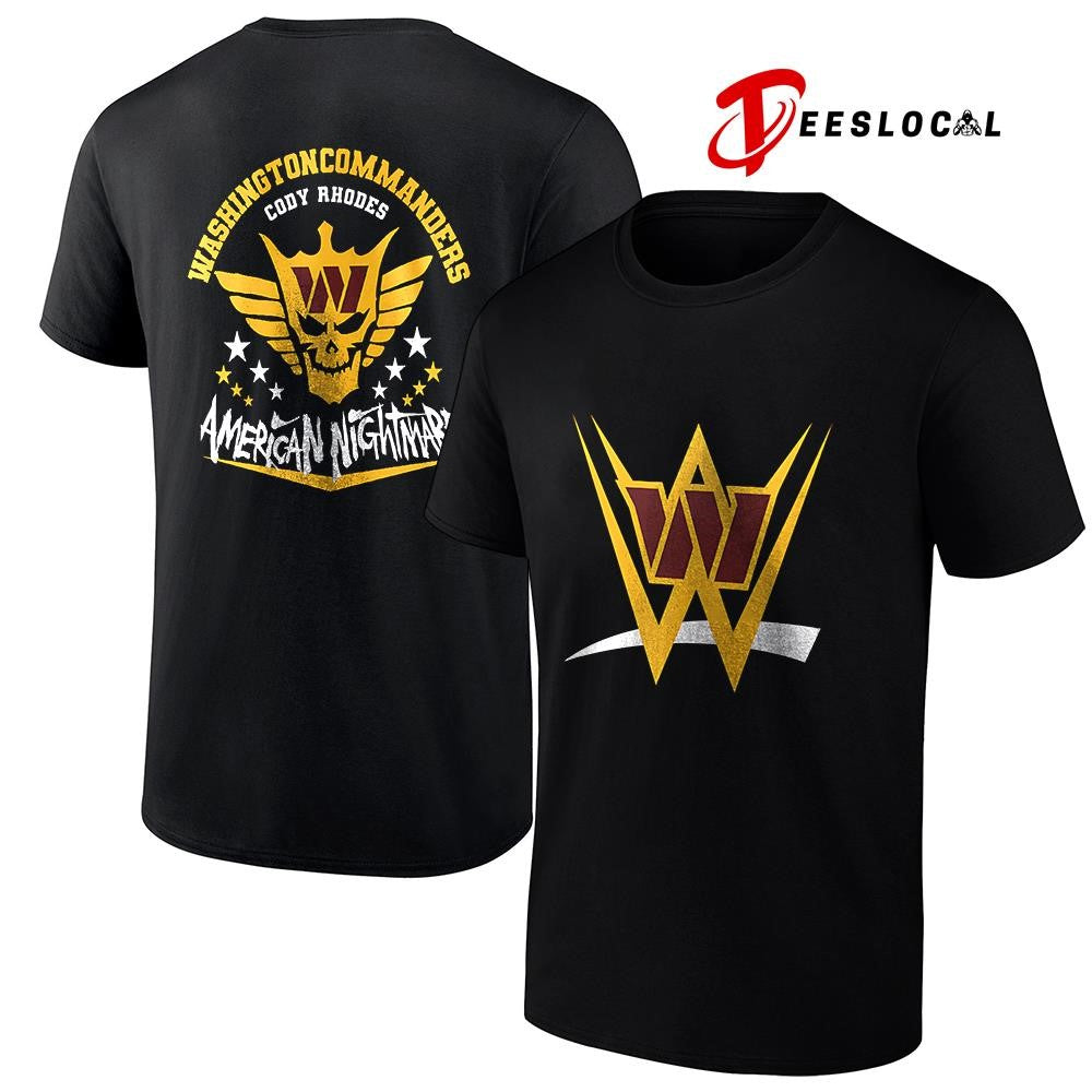 Washington Commanders x Cody Rhones American nightmare logo shirt