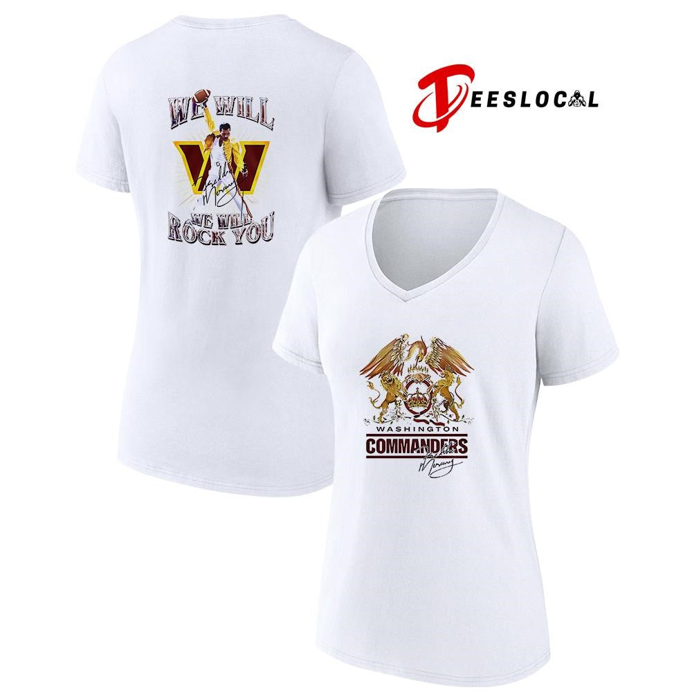Washington Commanders x Minnesota Vikings we will we will rock you signature shirt