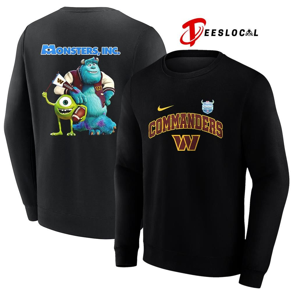Washington Commanders x Monsters inc cartoon shirt