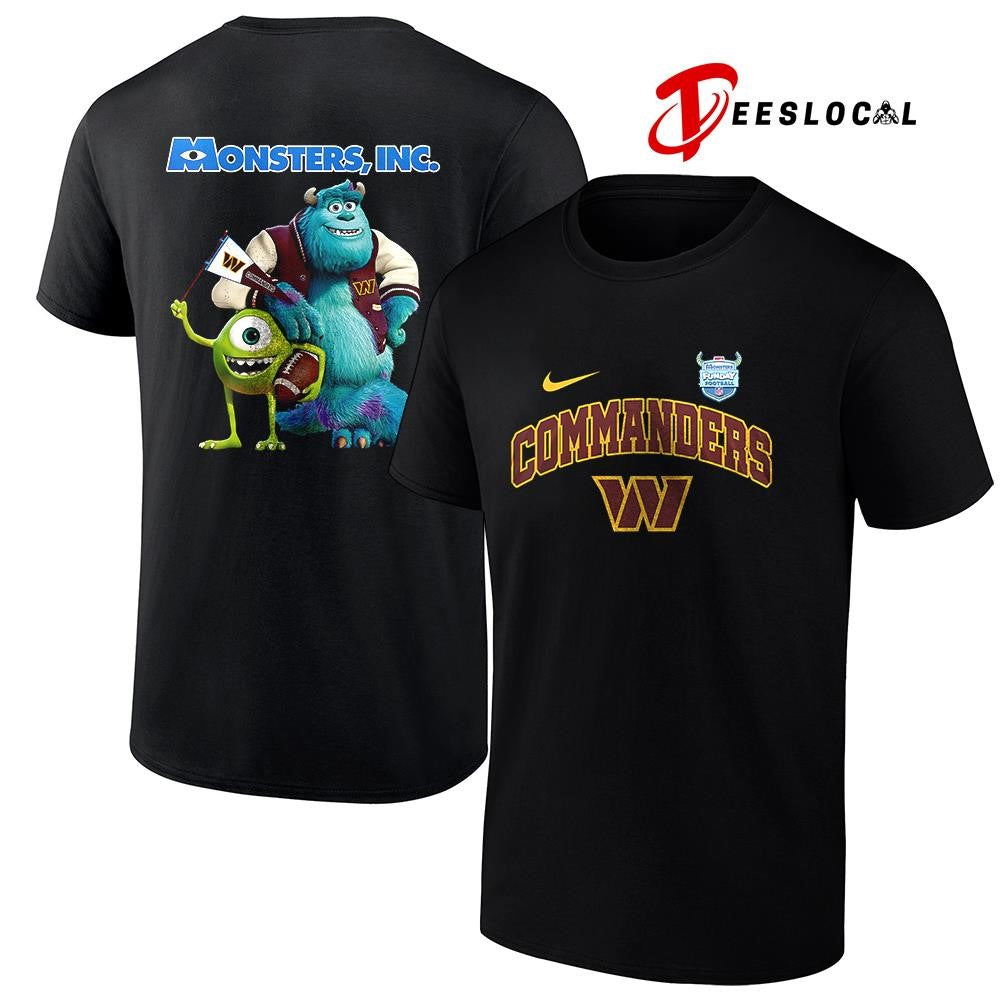 Washington Commanders x Monsters inc cartoon shirt