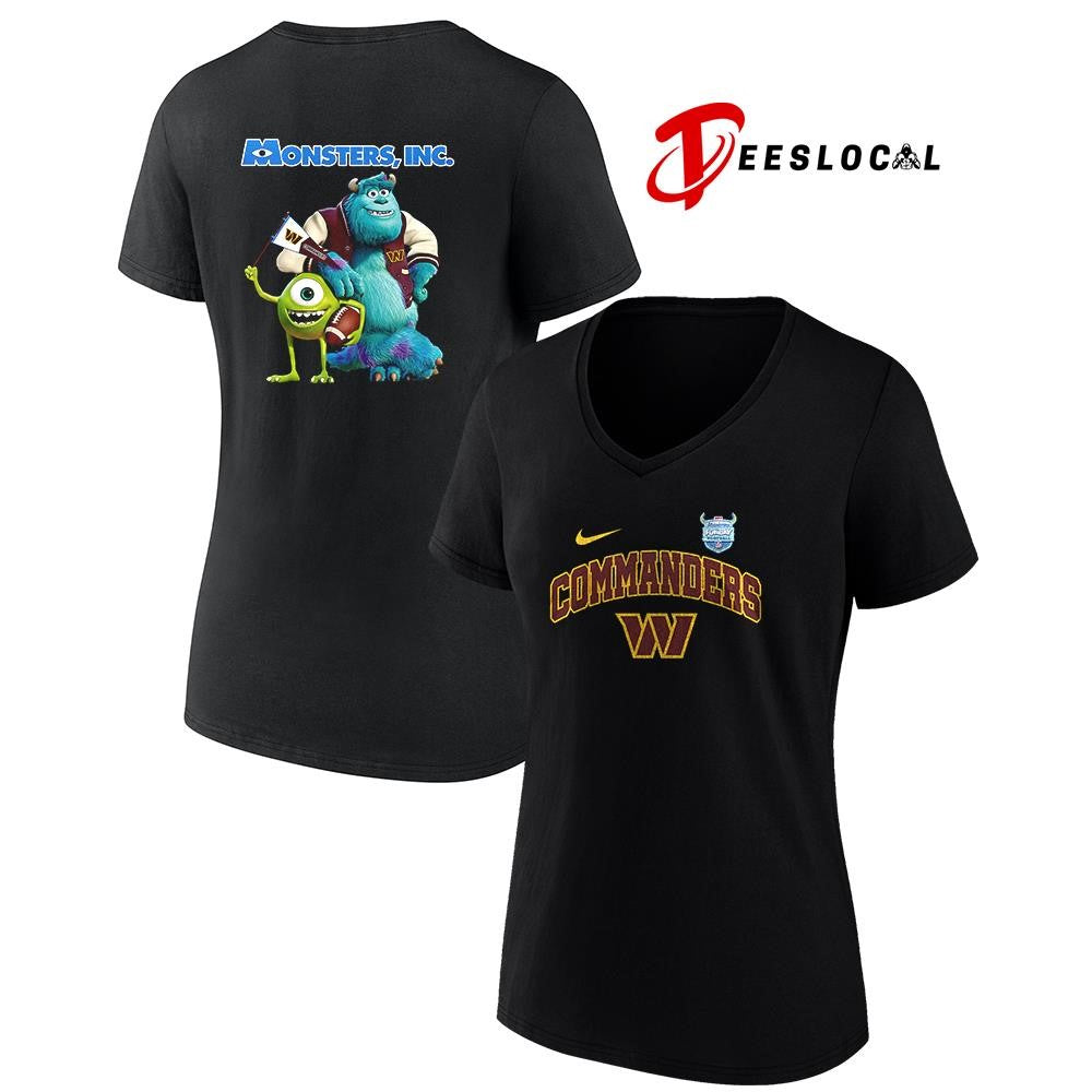 Washington Commanders x Monsters inc cartoon shirt