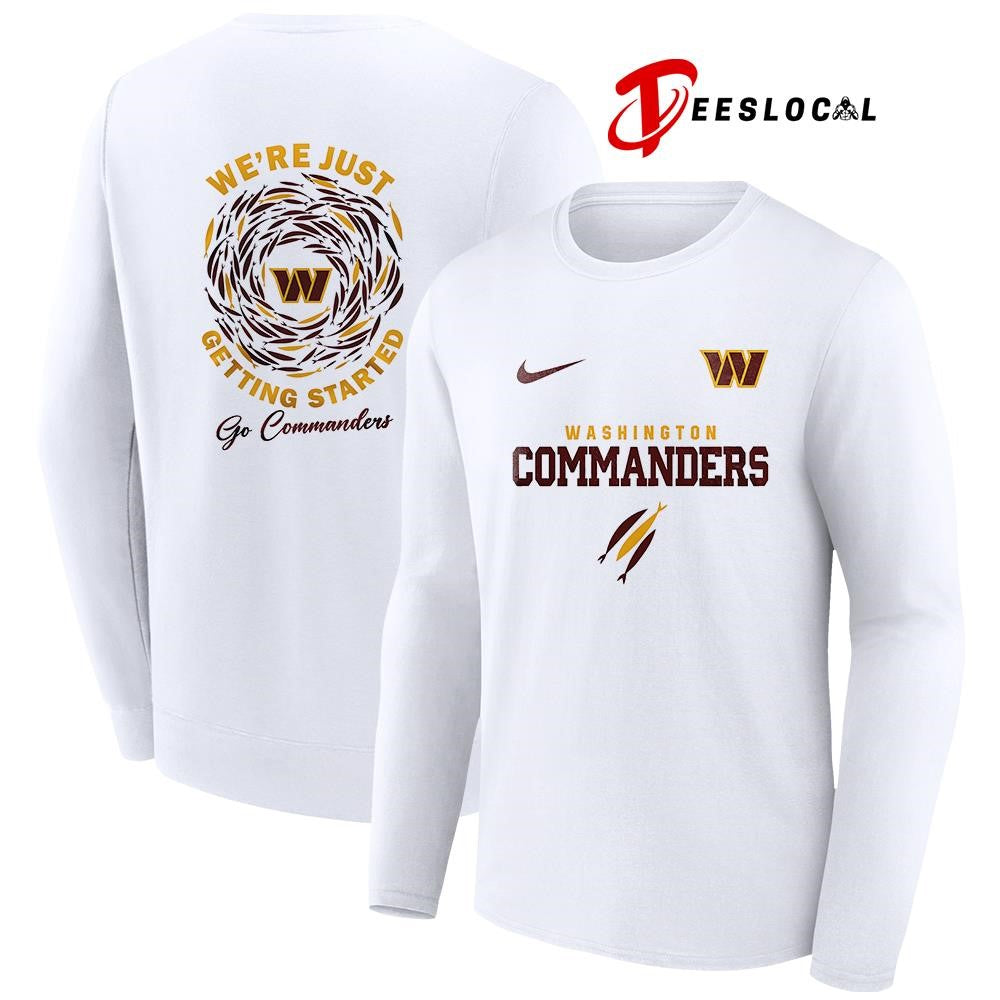 Washington Commanders x The Chosen we’re just getting started logo shirt