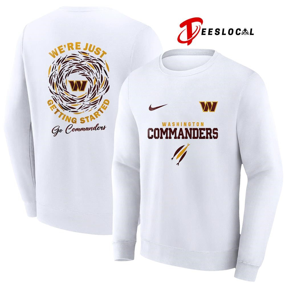 Washington Commanders x The Chosen we’re just getting started logo shirt