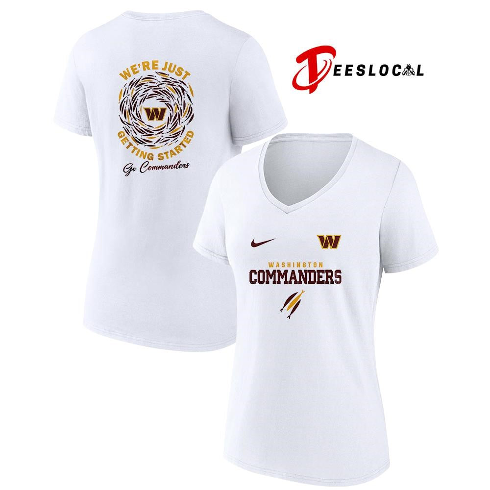 Washington Commanders x The Chosen we’re just getting started logo shirt