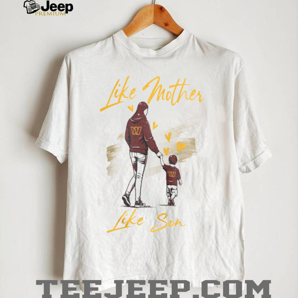 Washington Football Mom Life T Shirt Like Mother Like Son Gold & Burgundy T Shirt