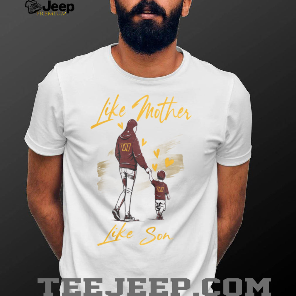 Washington Football Mom Life T Shirt Like Mother Like Son Gold & Burgundy T Shirt