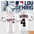 Washington Nationals Lou Gehrig Day 2026 Jersey