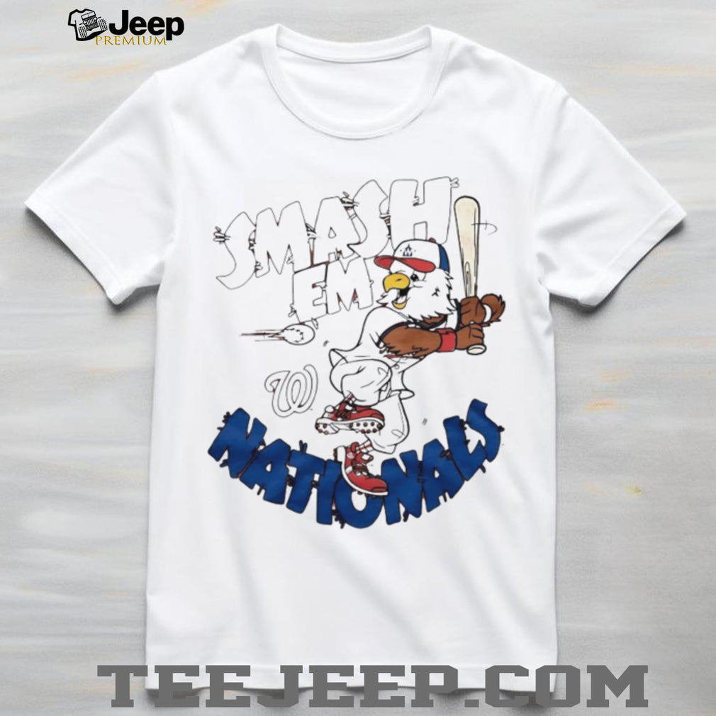 Washington Nationals Screech Mascot “Smash Em” Baseball Shirt
