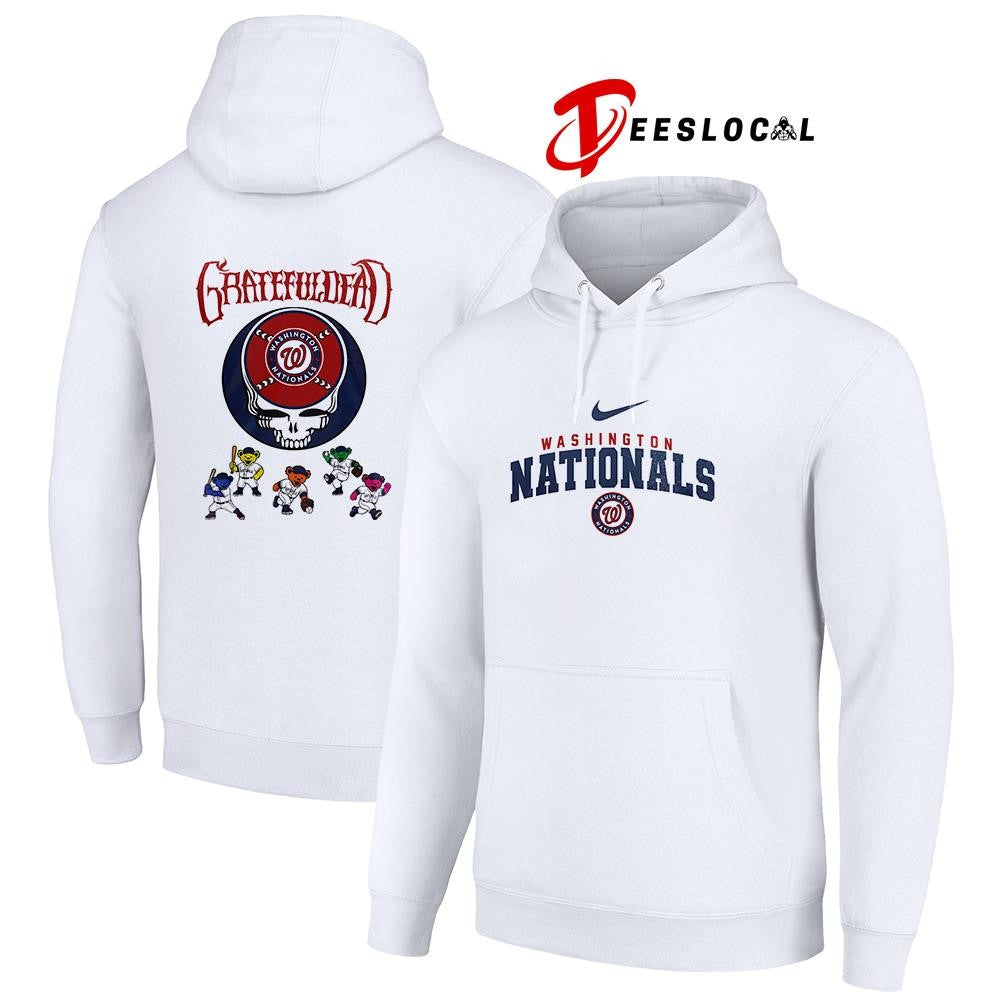 Washington Nationals x Grateful Dead bear mascot shirt