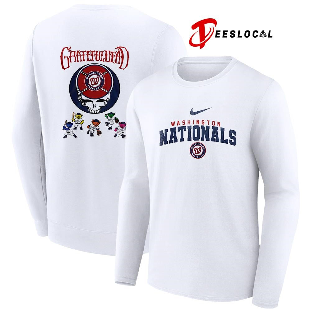 Washington Nationals x Grateful Dead bear mascot shirt