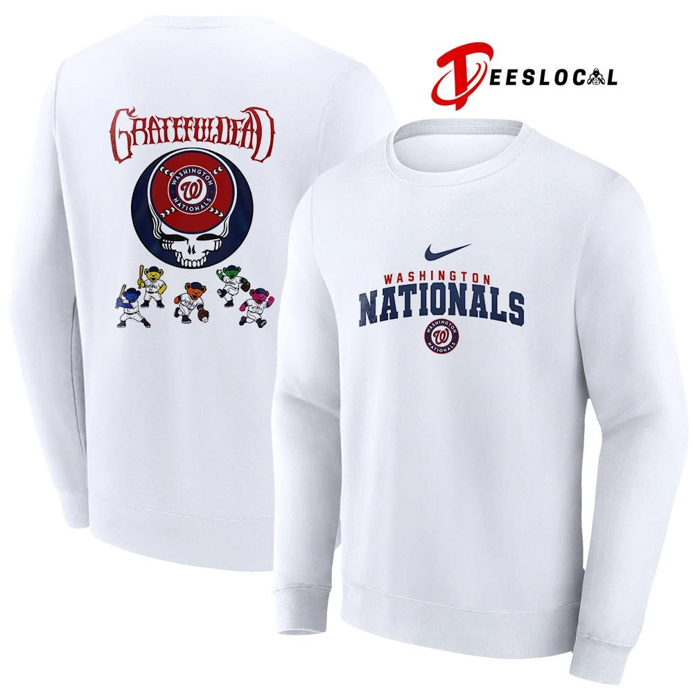 Washington Nationals x Grateful Dead bear mascot shirt