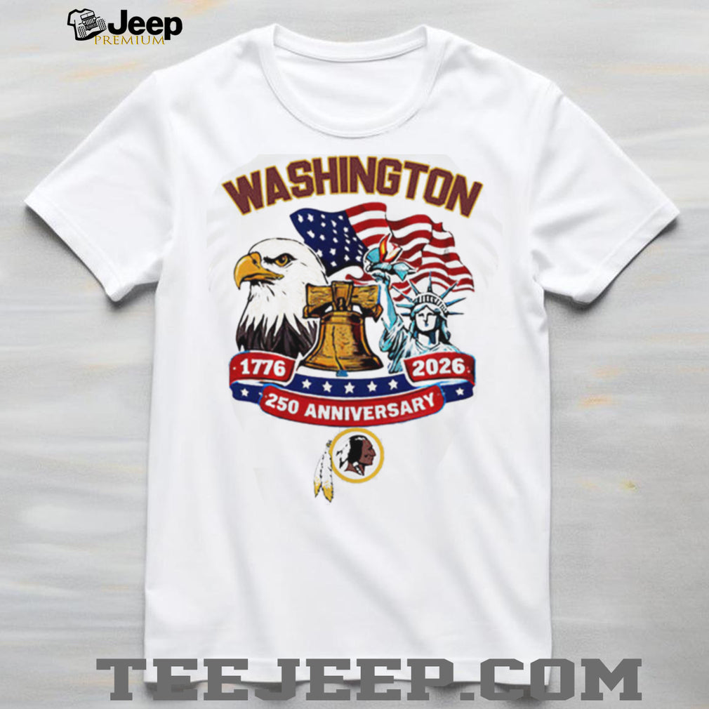 Washington Redskins Heritage 250th Anniversary Patriotic Custom Jersey T Shirt