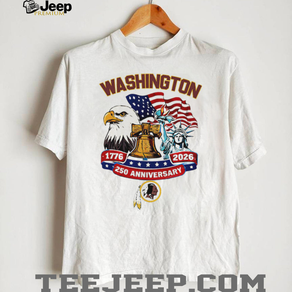 Washington Redskins Heritage 250th Anniversary Patriotic Custom Jersey T Shirt