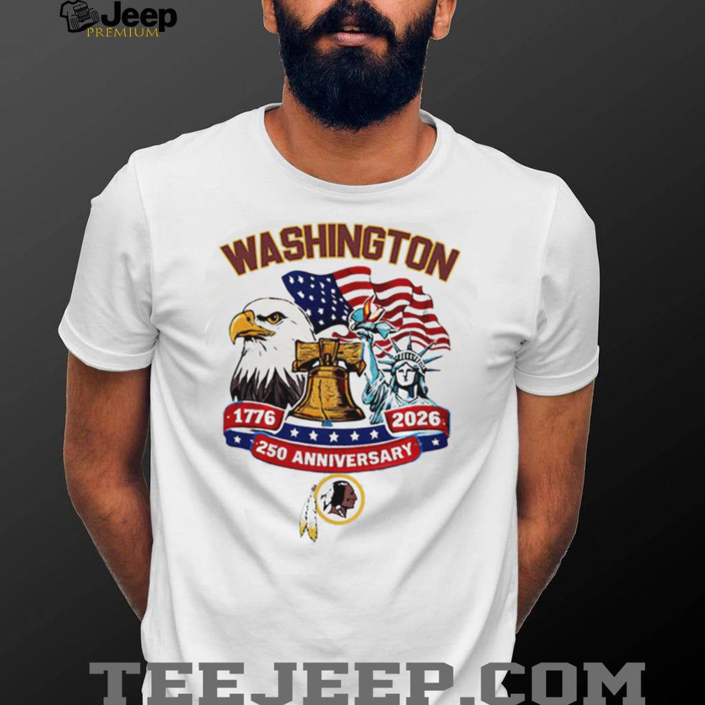 Washington Redskins Heritage 250th Anniversary Patriotic Custom Jersey T Shirt