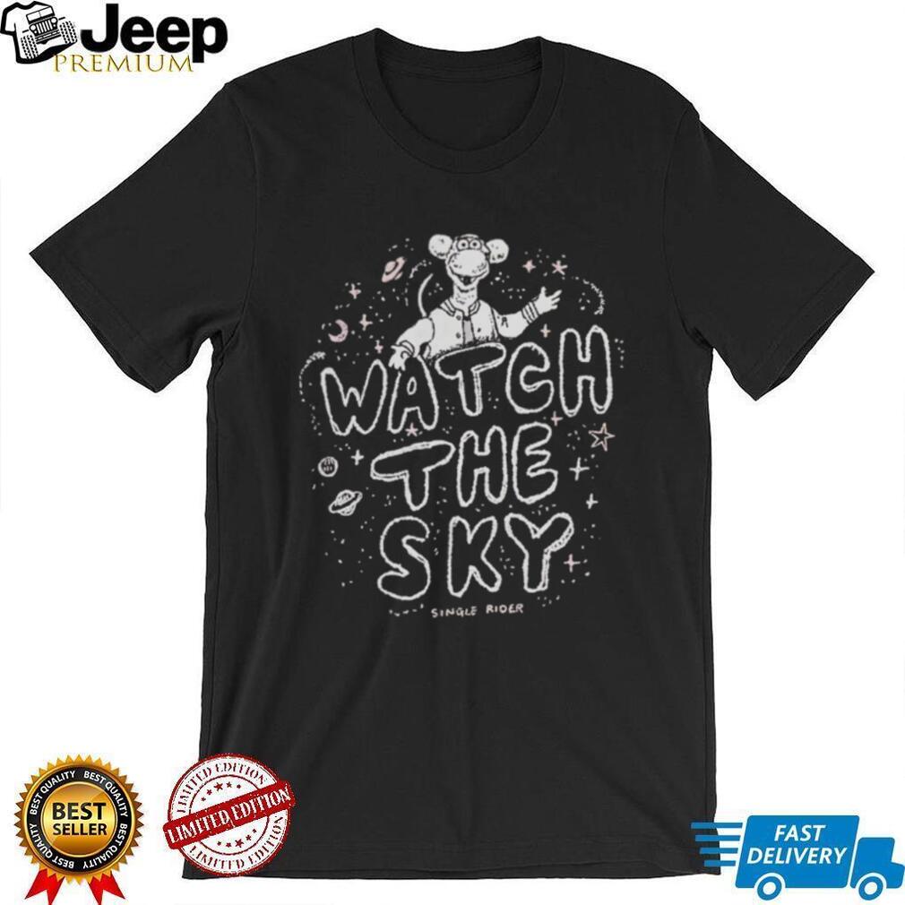 Watch The Sky Cosmic Single Rider Character Graphic T Shirt