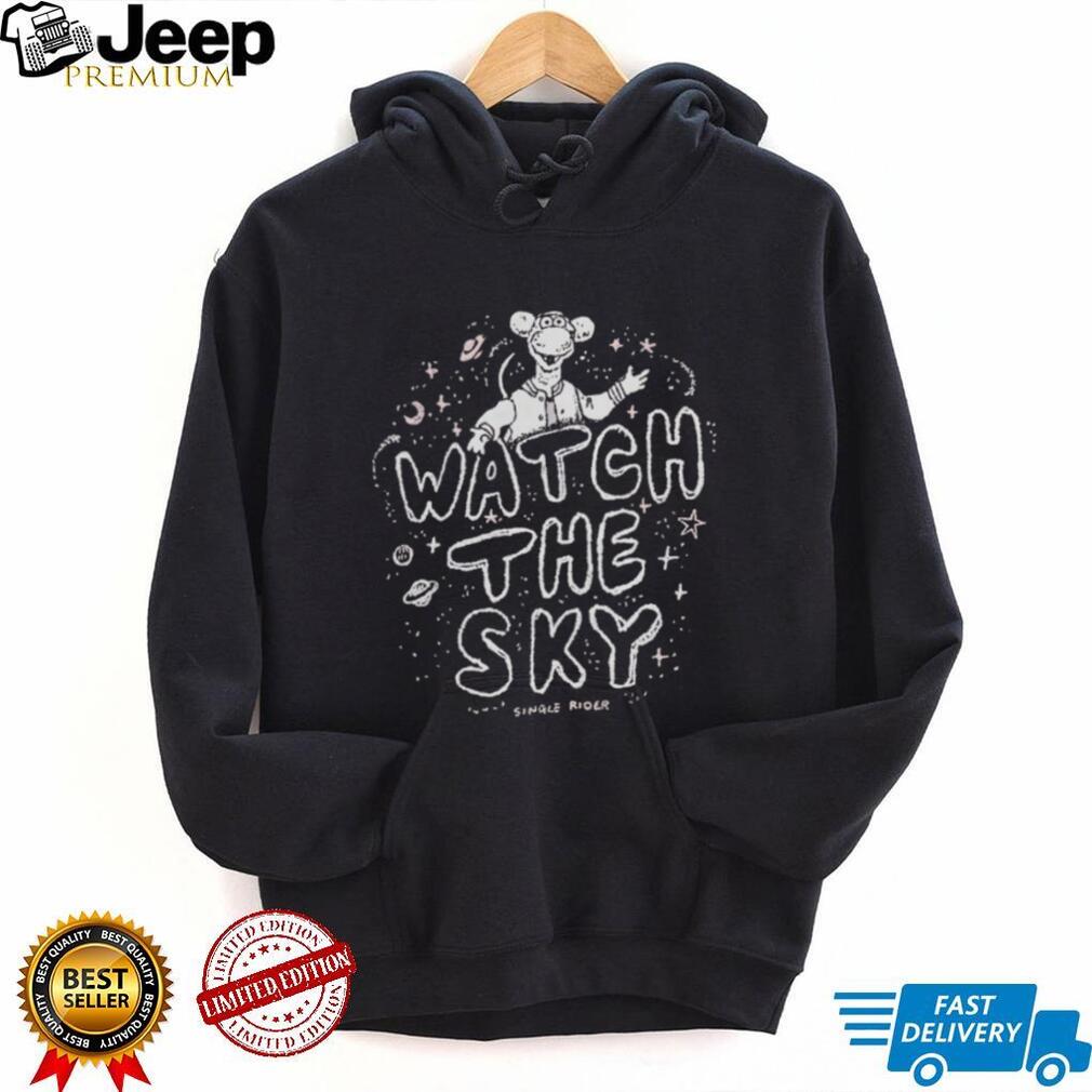 Watch The Sky Cosmic Single Rider Character Graphic T Shirt