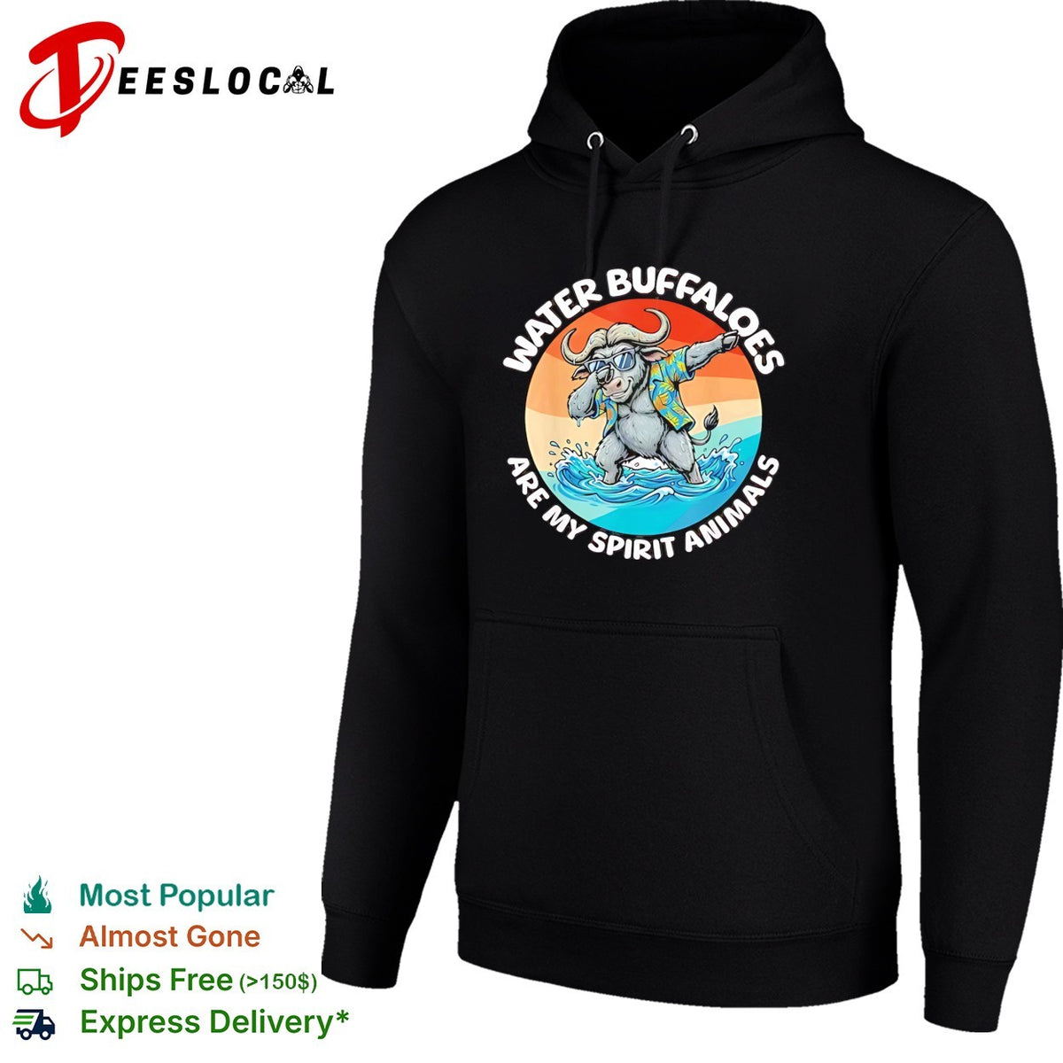 Water Buffaloes are my spirit animals dabbing tropical sunset water buffalo shirt